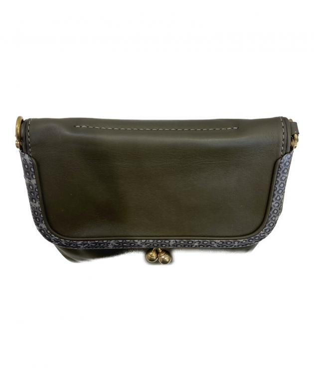 中古・古着通販】COACH (コーチ) がま口ショルダーバッグ ブラウン