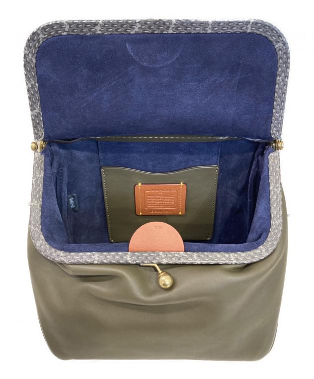 中古・古着通販】COACH (コーチ) がま口ショルダーバッグ ブラウン
