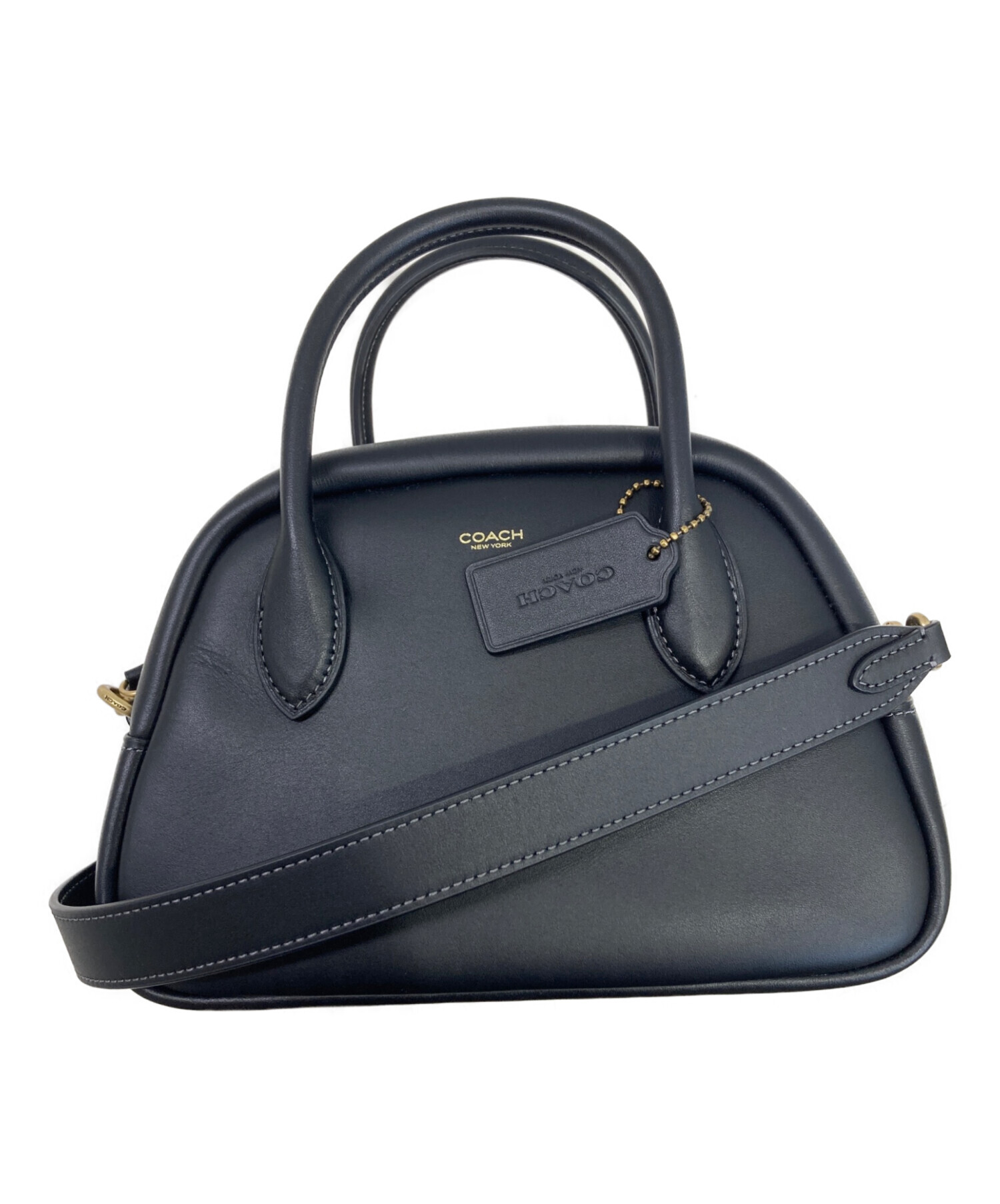 中古・古着通販】COACH (コーチ) バーロウ ボウリング バッグ ブラウン 