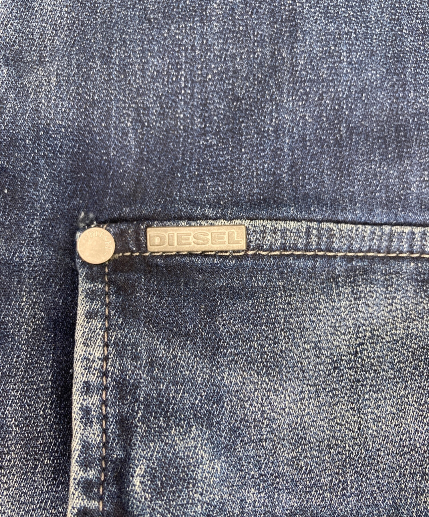 中古・古着通販】DIESEL (ディーゼル) デニムジップパーカー