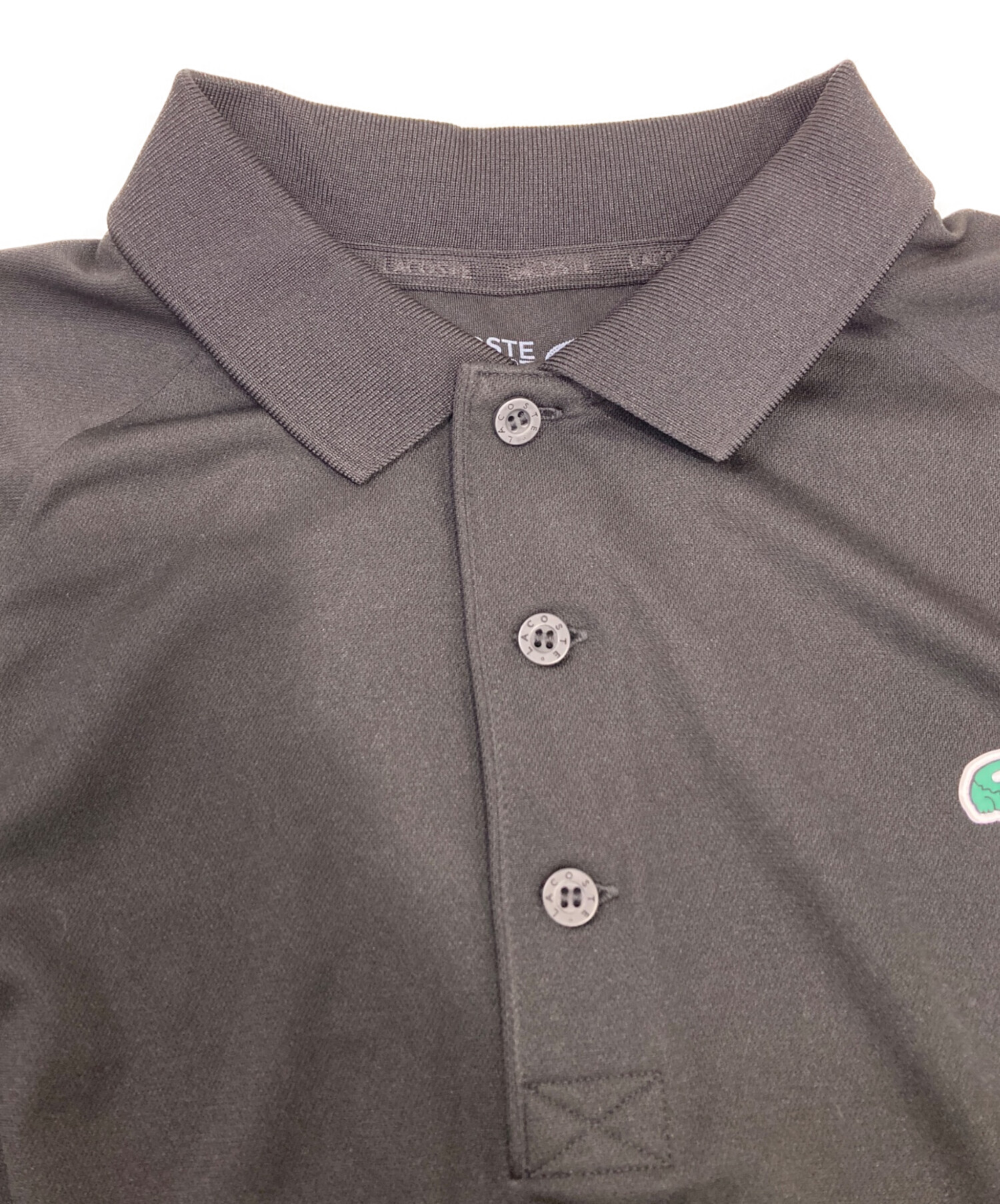 中古・古着通販】LACOSTE (ラコステ) ポロシャツ ブラック サイズ:L