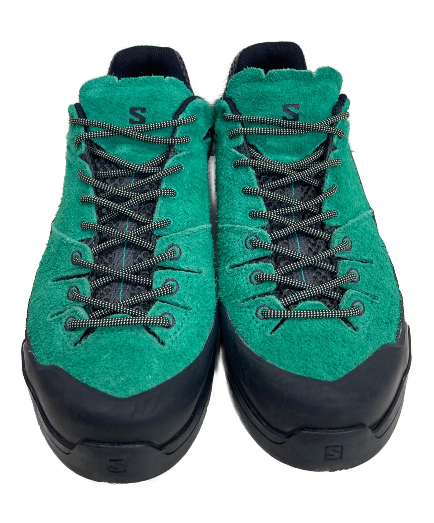 【中古品】Salomon スキーブーツ ネイビー/グリーン　27.5　使用感あり 中古・古着通販】SALOMON (サロモン) X-ALP SUEDE グリーン サイズ