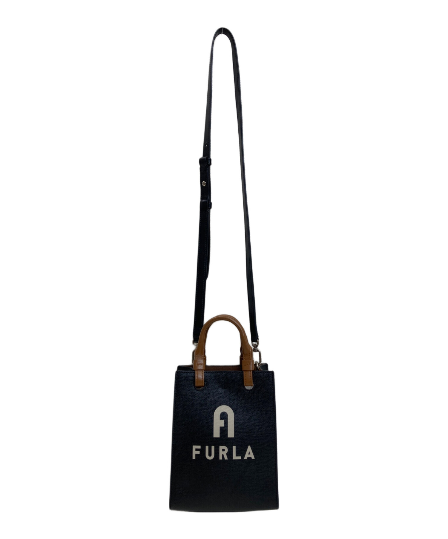 中古・古着通販】FURLA (フルラ) アミナトートバッグ ブラック