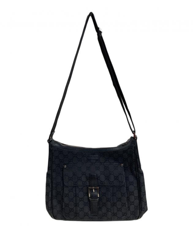 未使用GUCCI GGキャンバスショルダーバッグ 中古・古着通販】GUCCI (グッチ) GGキャンバス ショルダーバッグ