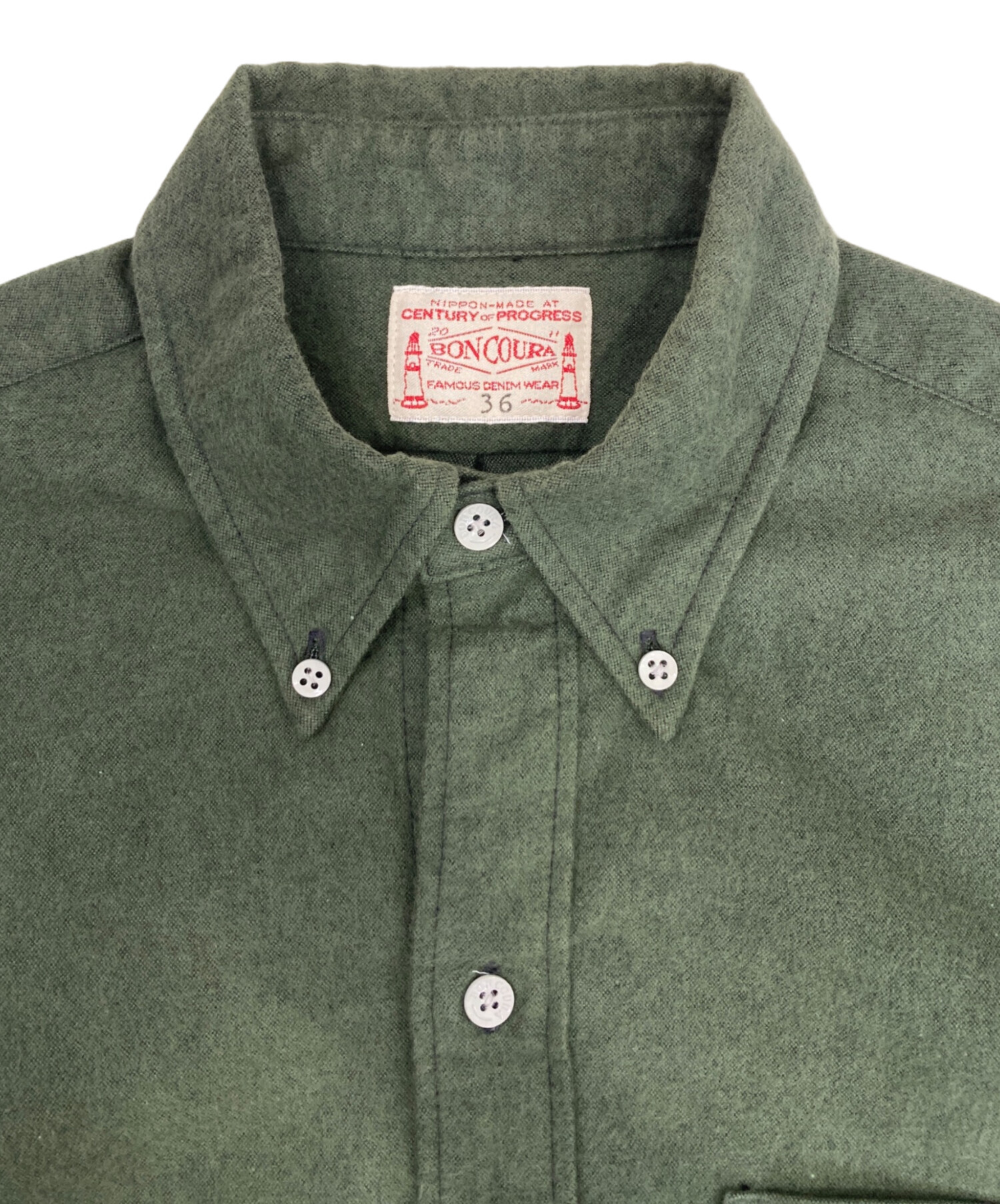 中古・古着通販】BONCOURA (ボンクラ) モールスキンボタンダウンシャツ