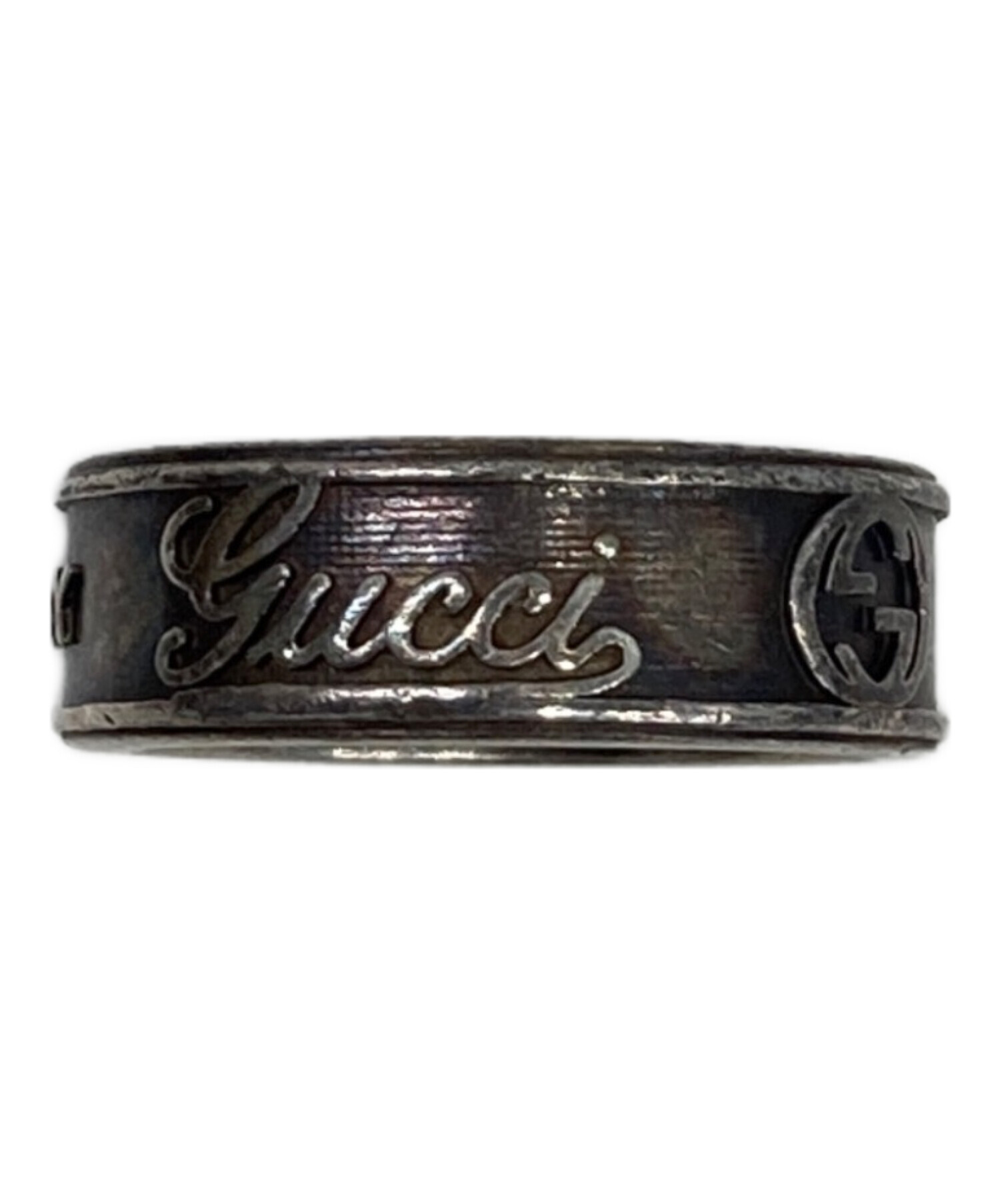 中古・古着通販】GUCCI (グッチ) インターロッキングGリング シルバー