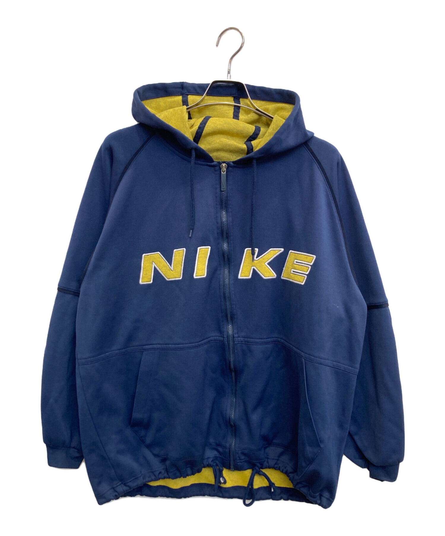 Nike Waynesburg Football パーカー XL 古着 中古・古着通販】NIKE (ナイキ) ジップパーカー ネイビー×イエロー
