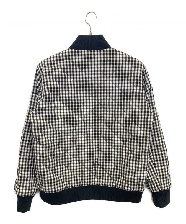 美品✨フレッドペリー リバーシブル キルティング チェック XL ブルゾン 黒 中古・古着通販】FRED PERRY (フレッドペリー) リバーシブルジャケット
