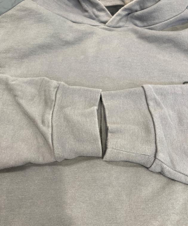 中古・古着通販】PRADA (プラダ) 三角ロゴ切替パーカー グレー サイズ
