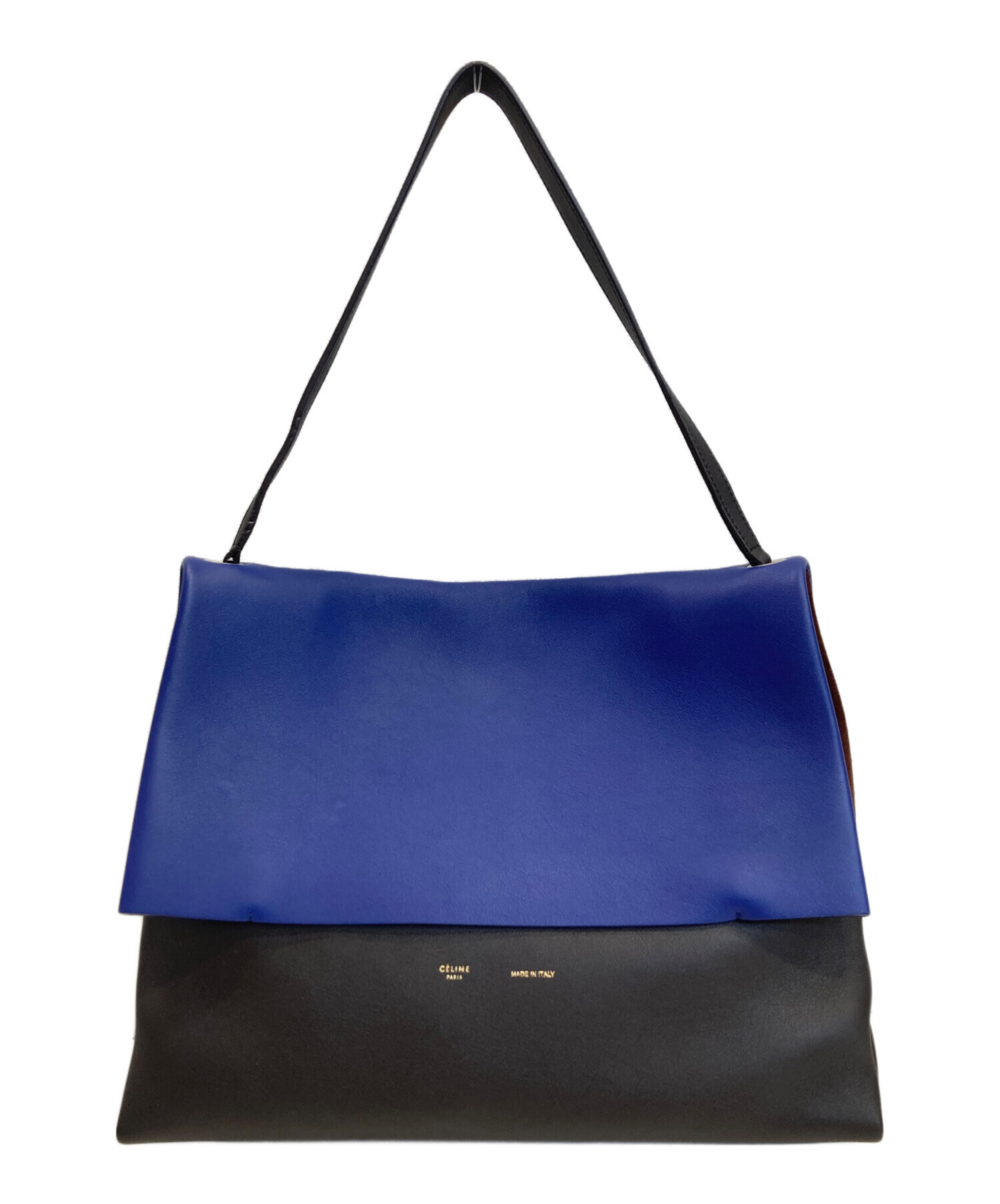 中古・古着通販】CELINE (セリーヌ) バイカラーレザーショルダーバッグ