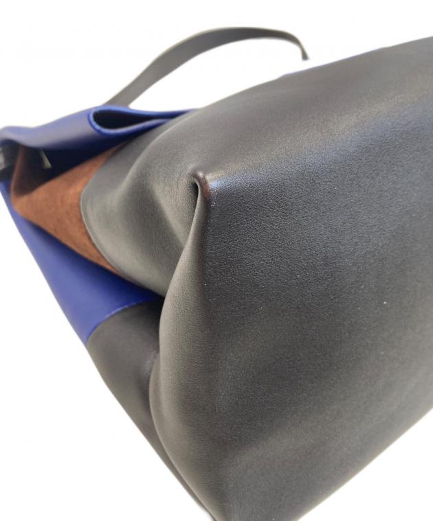 中古・古着通販】CELINE (セリーヌ) バイカラーレザーショルダーバッグ