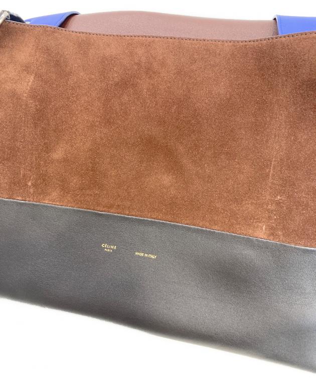 中古・古着通販】CELINE (セリーヌ) バイカラーレザーショルダーバッグ