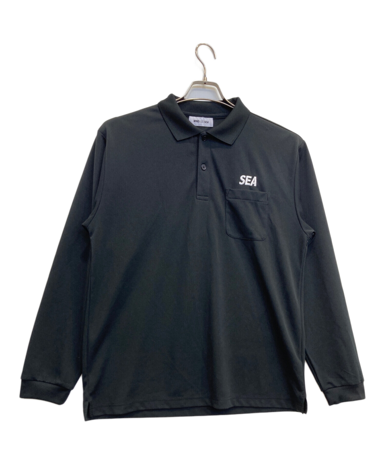 新品　WIND AND SEAポロシャツ　M 中古・古着通販】WIND AND SEA (ウィンダンシー) 長袖ポロシャツ