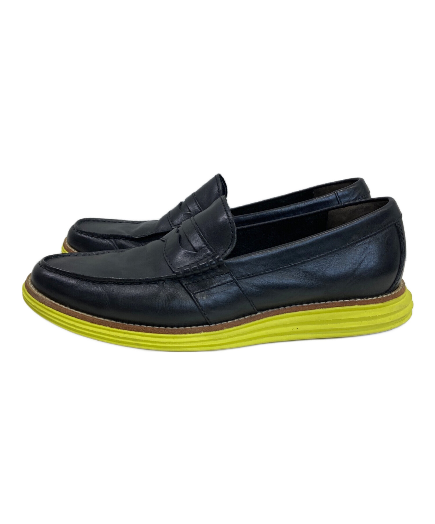 【中古】コールハーン COLE HAAN ローファー ブラック【サイズ9M】【メンズ】 中古・古着通販】COLE HAAN (コールハーン) ローファー ブラック
