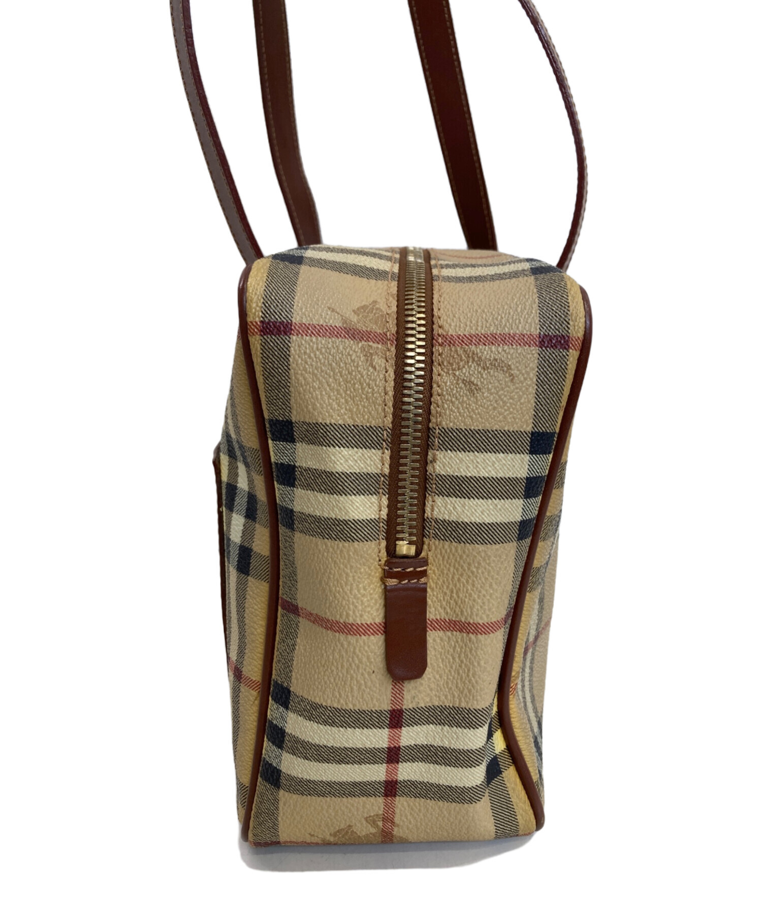 BURBERRY バーバリーロンドン　ピンクベージュ　ノバチェック　トートバッグ 中古・古着通販】BURBERRY LONDON (バーバリーロンドン) ノバチェック