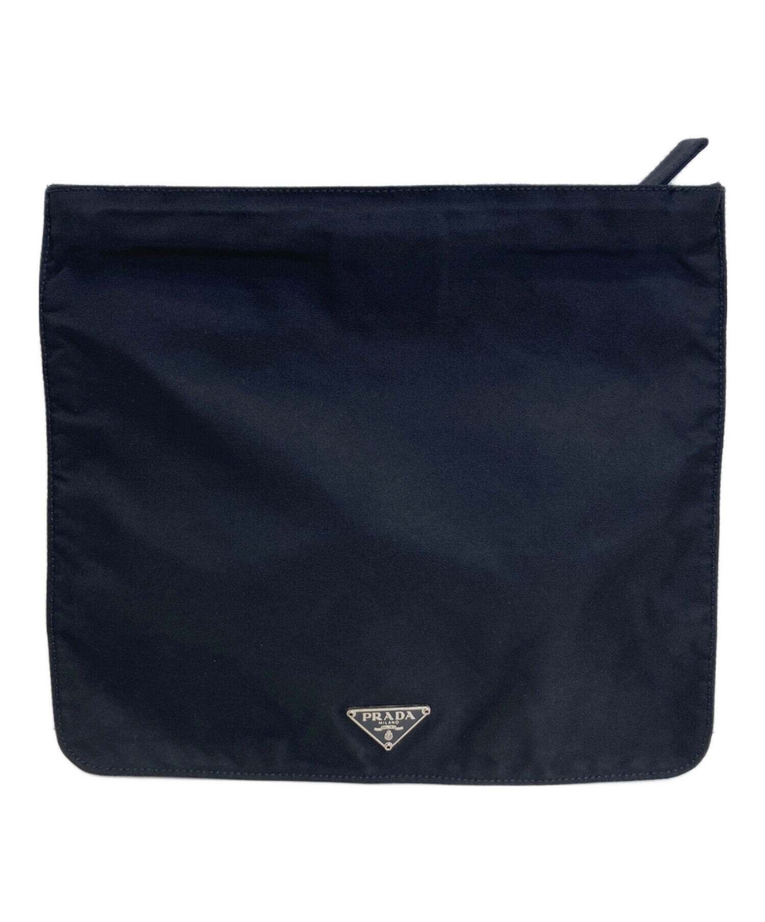 中古・古着通販】PRADA (プラダ) 三角ロゴポーチ ブラック｜ブランド