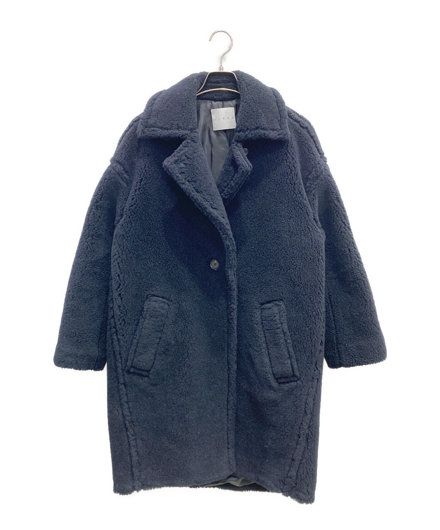 中古・古着通販】CINOH (チノ) ボアコート ネイビー サイズ:36