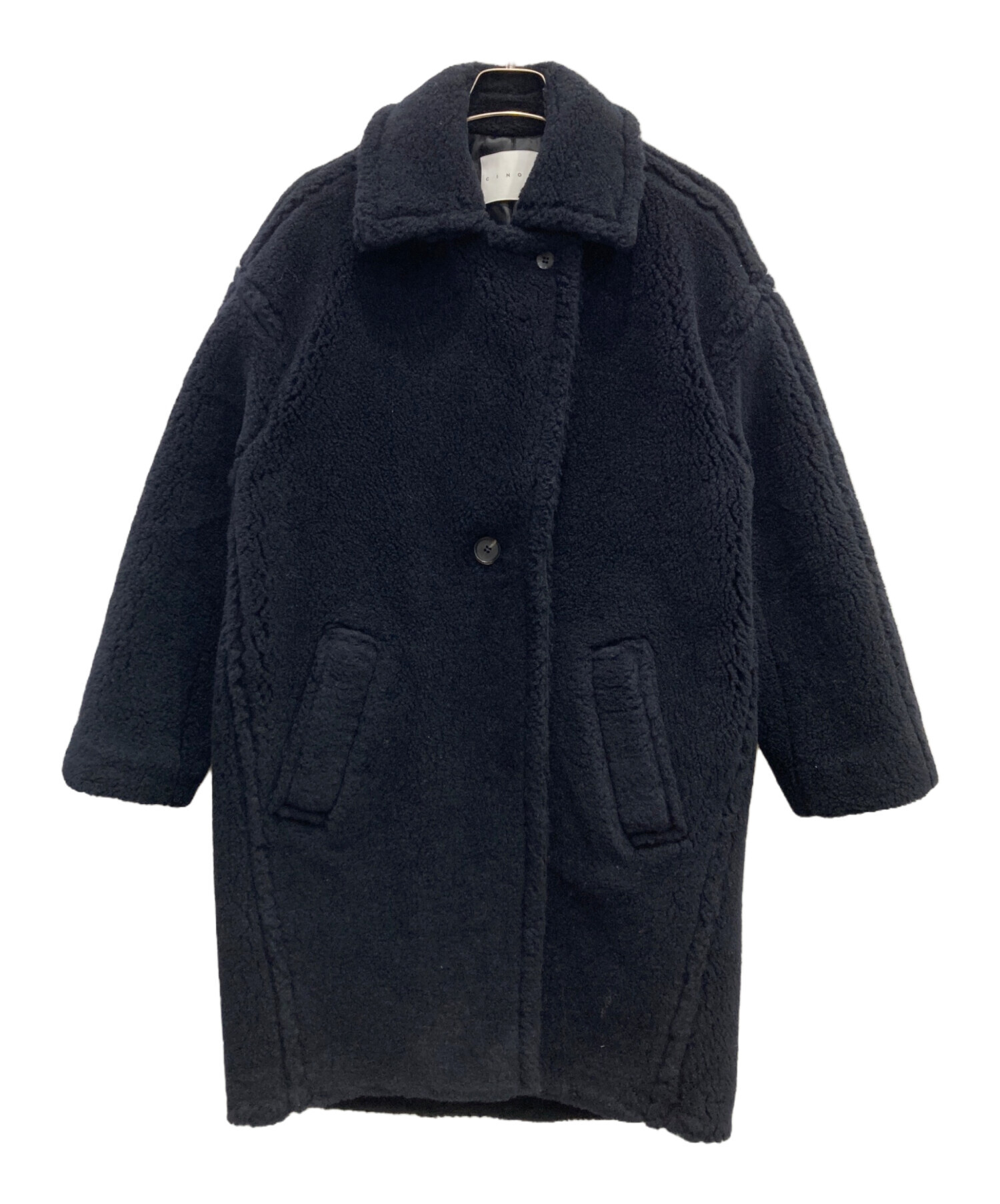 中古・古着通販】CINOH (チノ) ボアコート ネイビー サイズ:36 