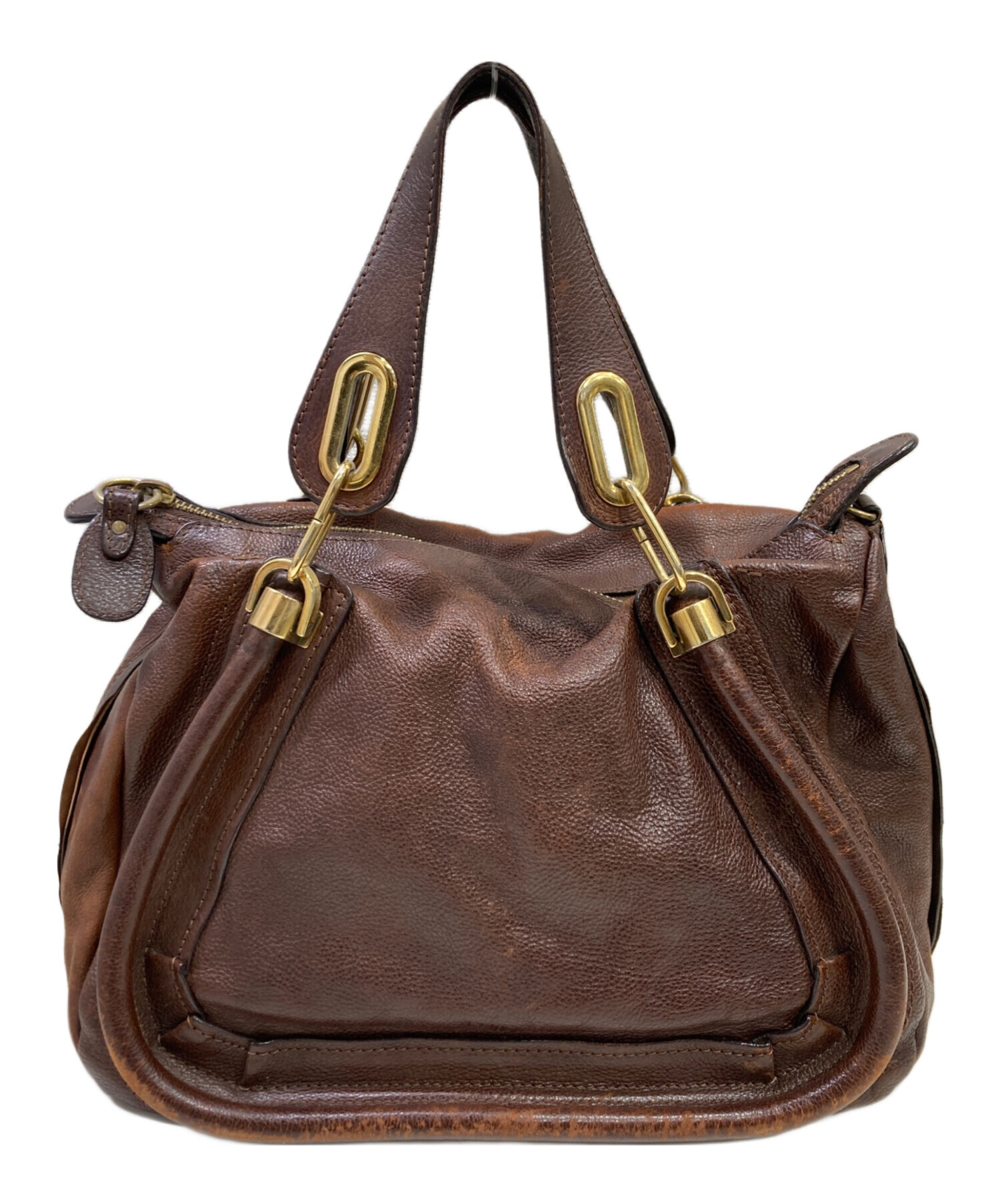 中古・古着通販】Chloe (クロエ) パラティ2WAYバッグ ブラウン サイズ