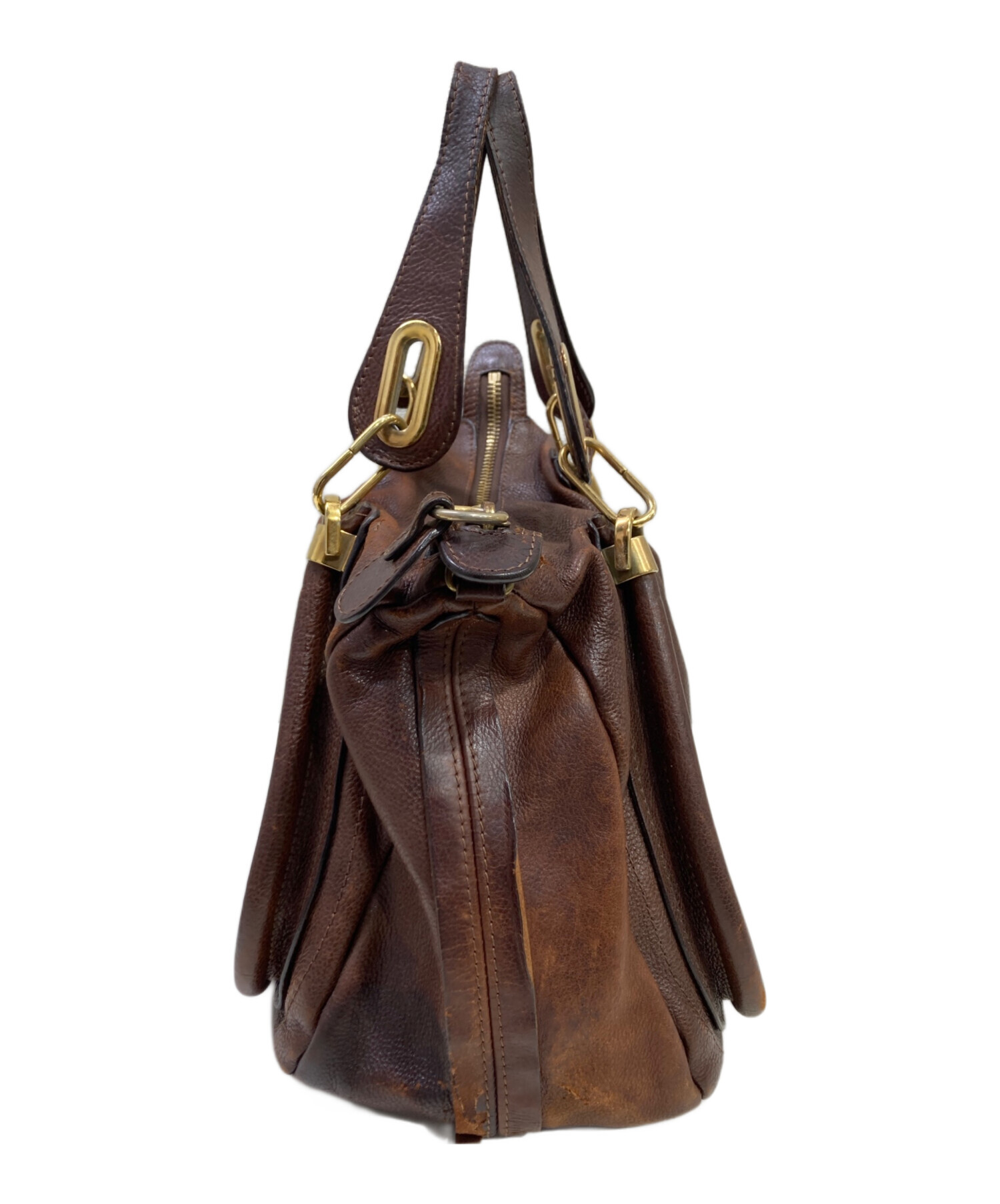 中古・古着通販】Chloe (クロエ) パラティ2WAYバッグ ブラウン サイズ