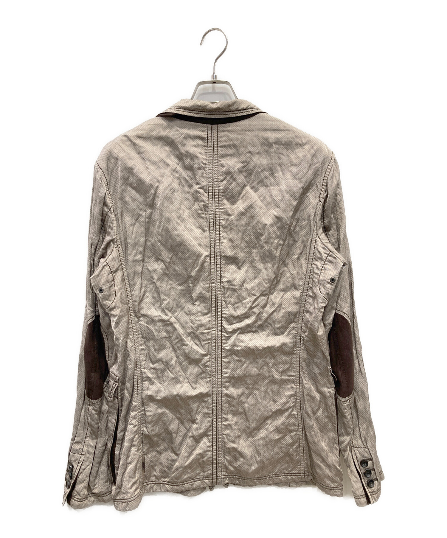 お値下げ美品　EMPORIO ARMANI ベージュ テーラードジャケット　52 中古・古着通販】ARMANI COLLEZIONI (アルマーニ コレツィオーニ