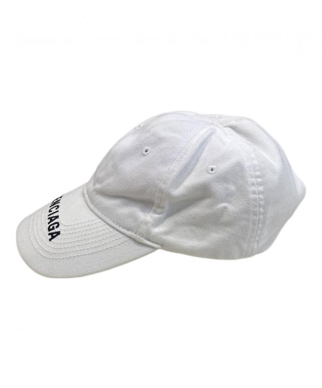 中古・古着通販】BALENCIAGA (バレンシアガ) ロゴキャップ ホワイト