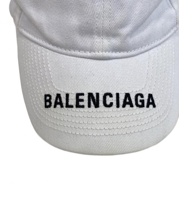 中古・古着通販】BALENCIAGA (バレンシアガ) ロゴキャップ ホワイト