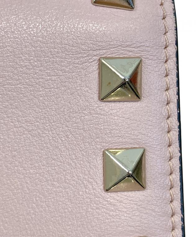 中古・古着通販】VALENTINO (ヴァレンティノ) スタッズ2つ折り財布