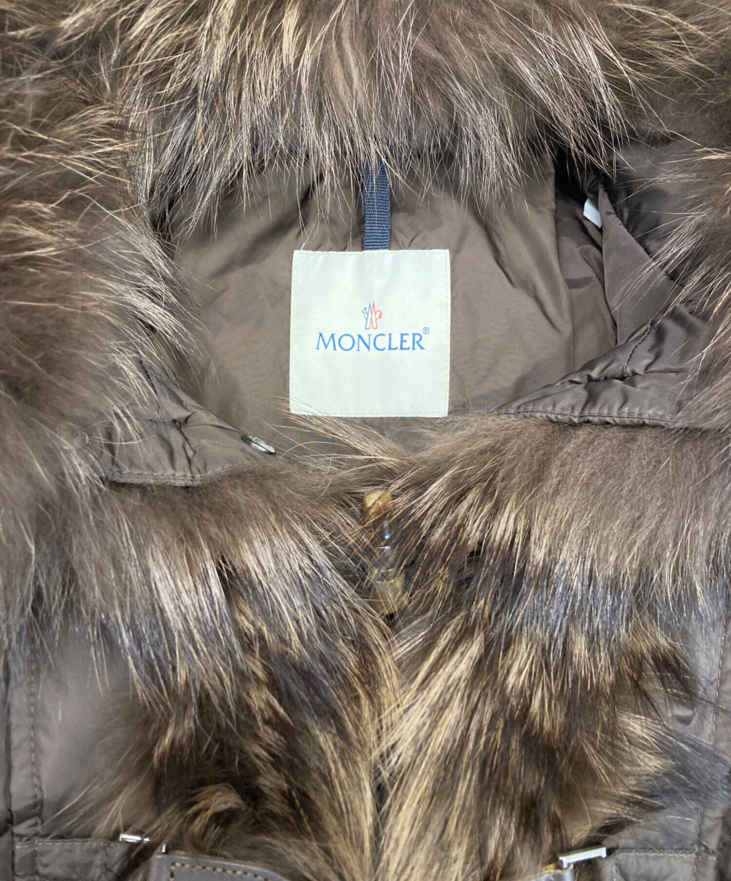 中古・古着通販】MONCLER (モンクレール) ファーダウンジャケット