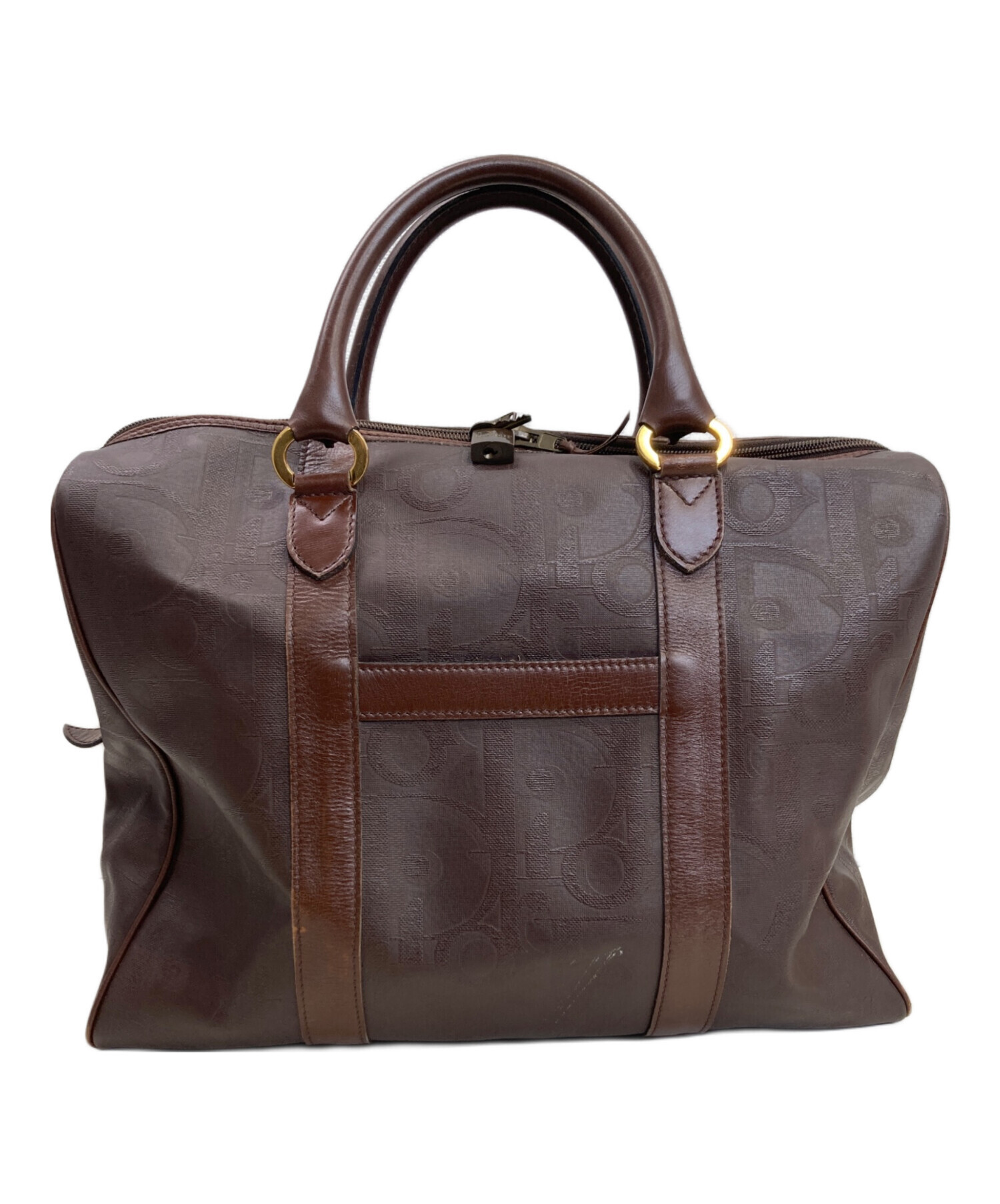 Christian Dior トロッター ボストンバッグ　ブラウン 中古・古着通販】Christian Dior (クリスチャン ディオール