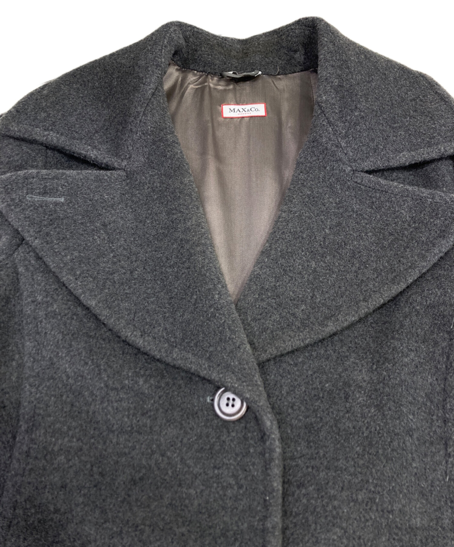 中古・古着通販】MAX&Co. (マックスアンドコー) カシミヤ混チェスター