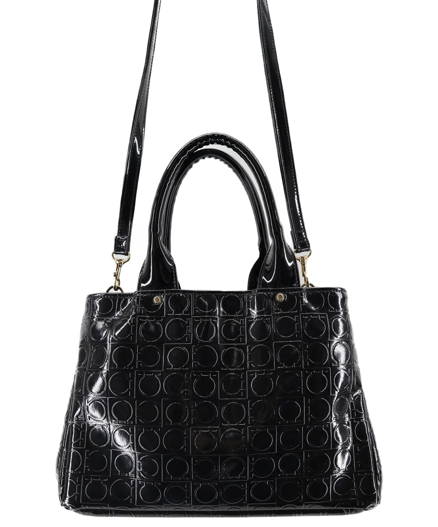 USED/Salvatore Ferragamo エナメル クラッチバッグ USED/Salvatore