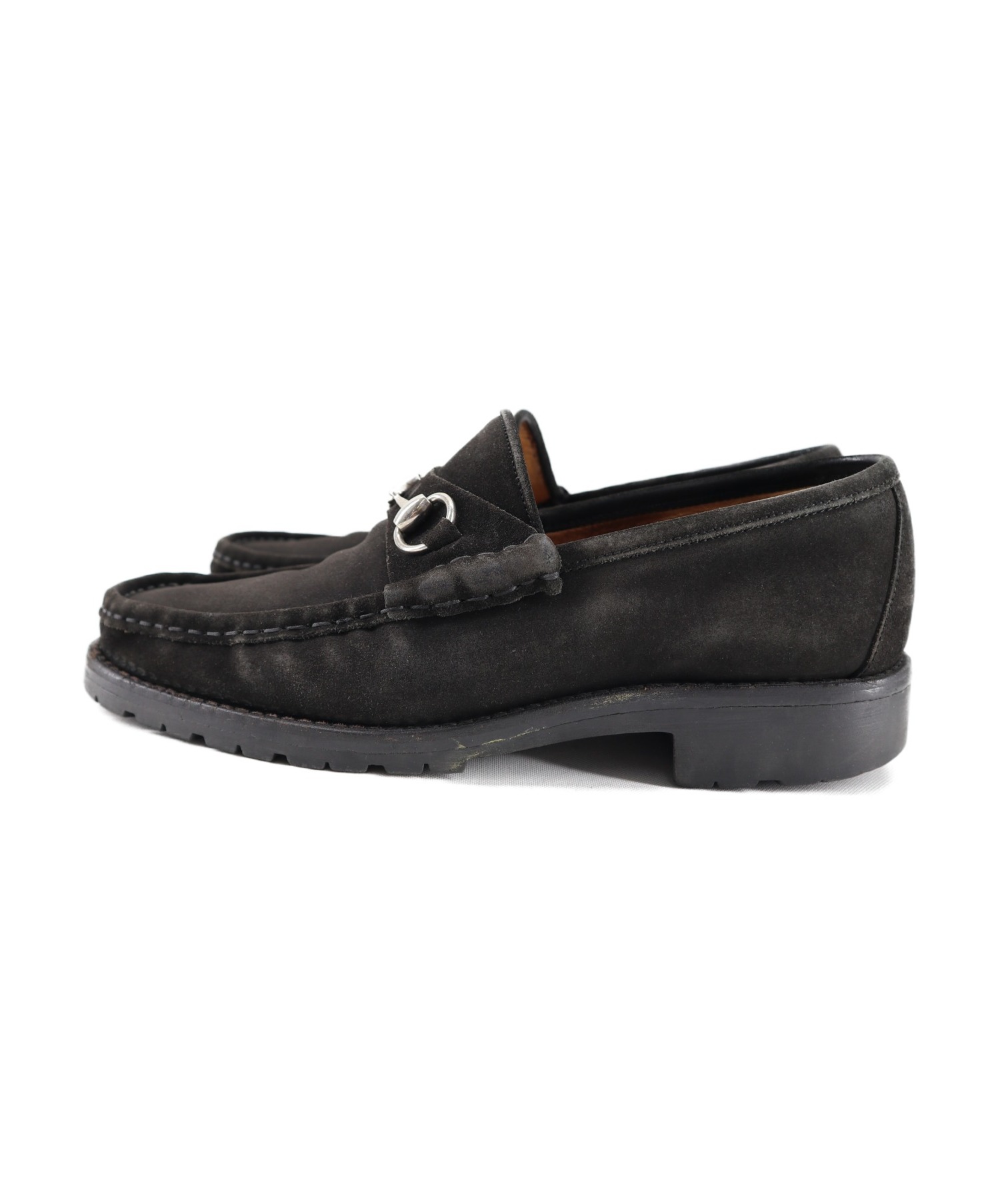 中古・古着通販】GUCCI (グッチ) スウェードレザーホースビット 
