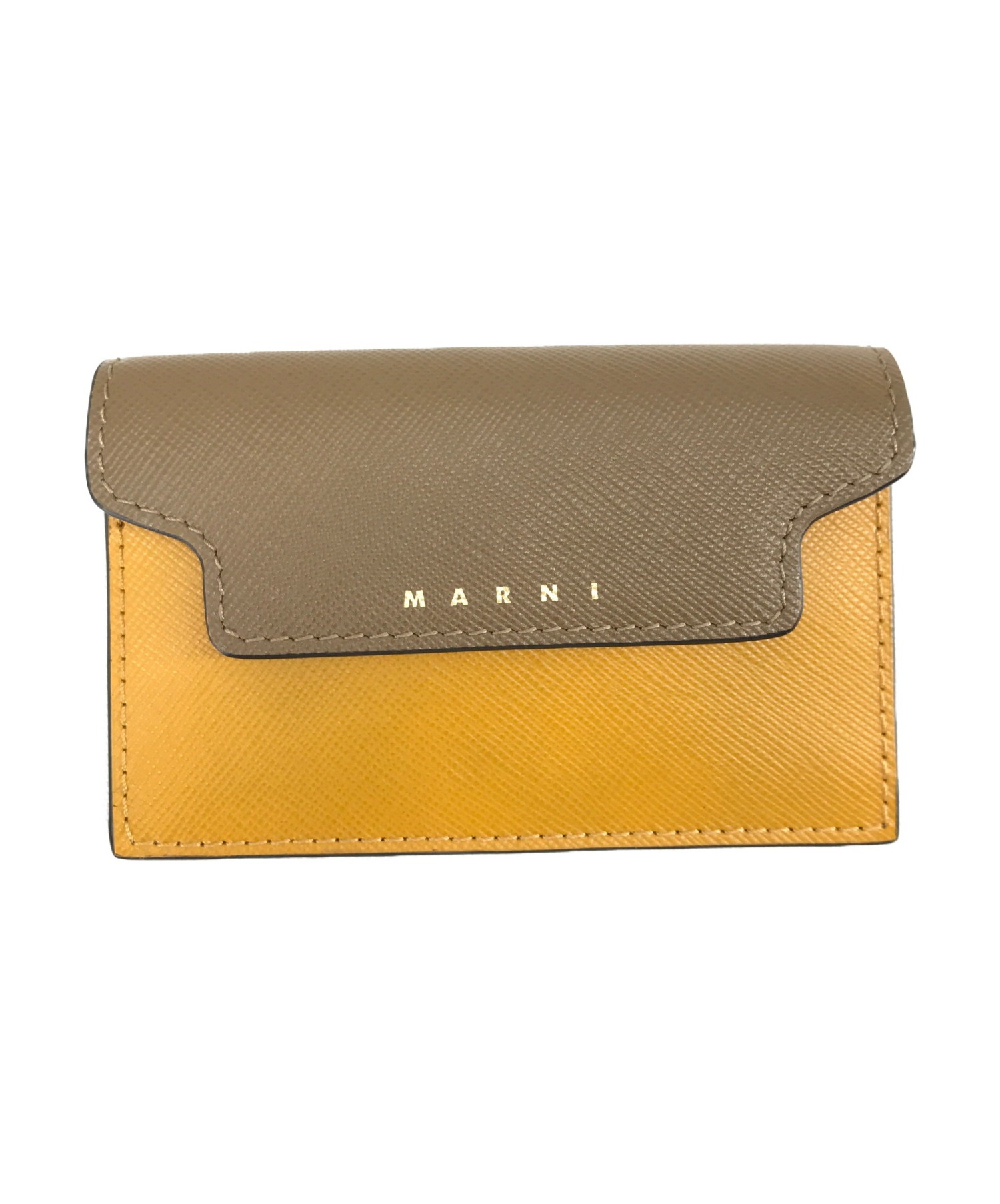 中古・古着通販】MARNI (マルニ) フラップカードケース マスタード 