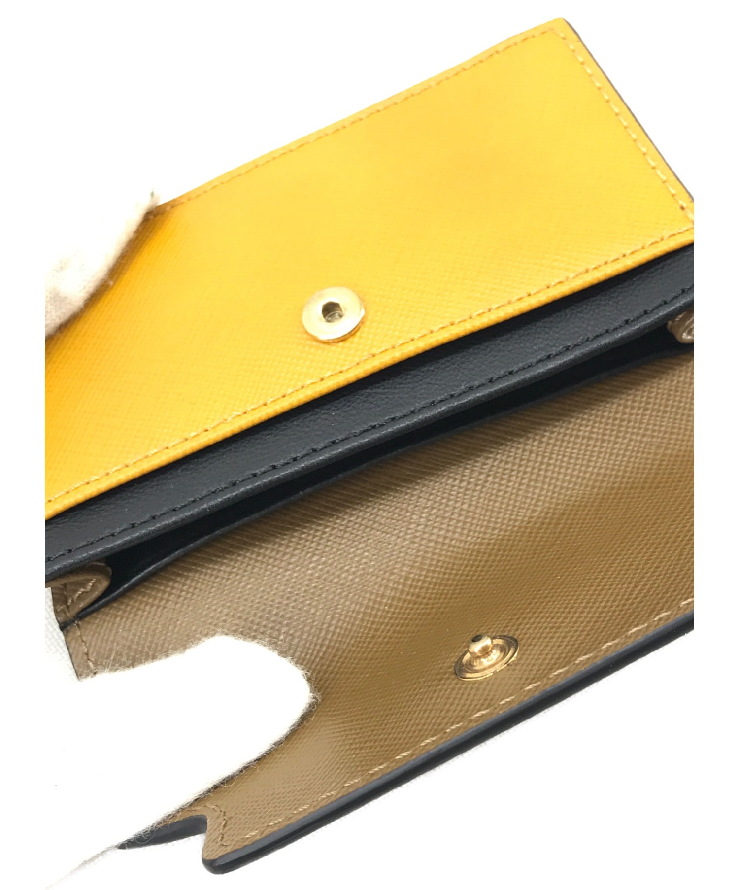中古・古着通販】MARNI (マルニ) フラップカードケース マスタード 