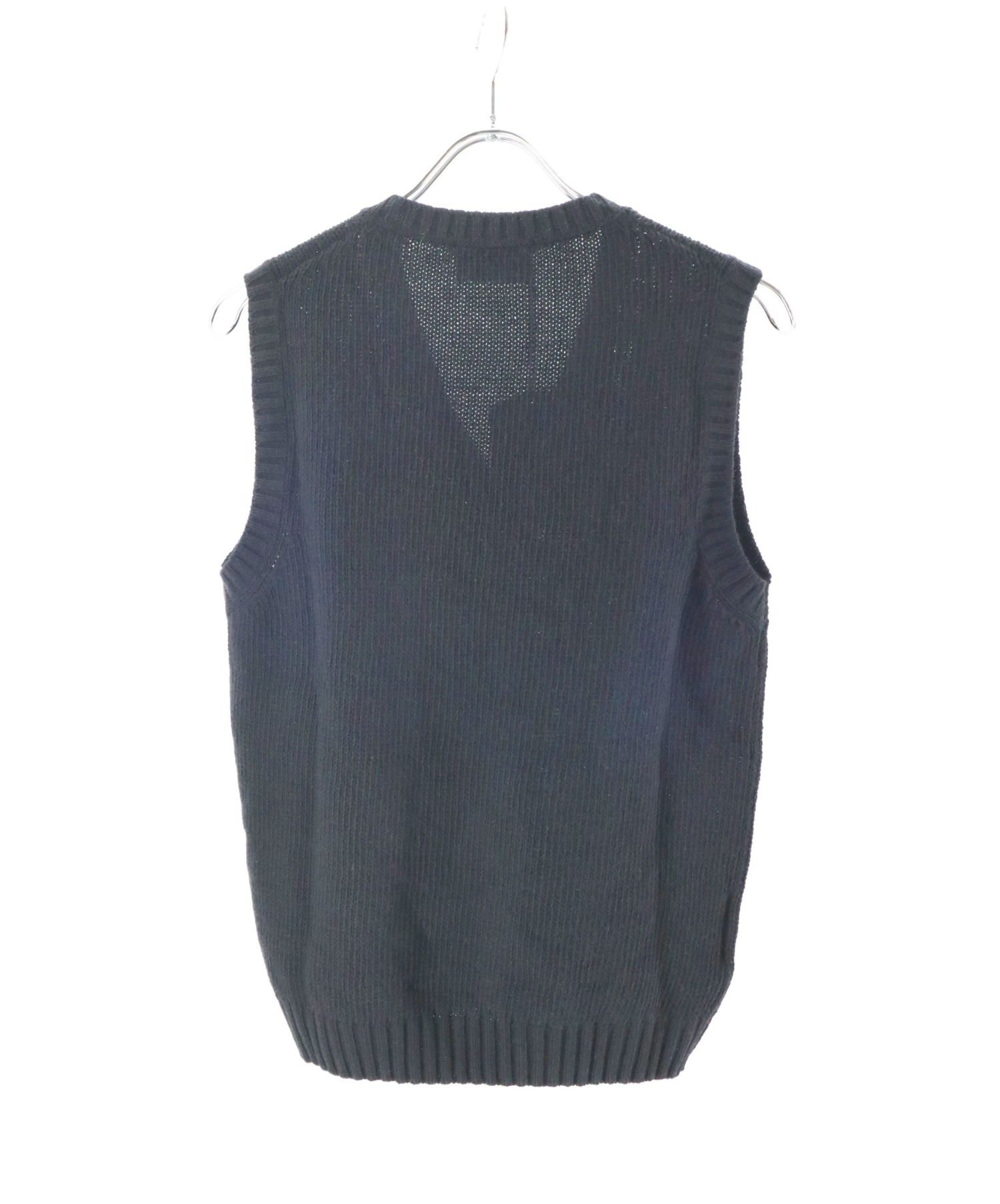 中古・古着通販】PRADA (プラダ) ニットベスト ブラック サイズ:44