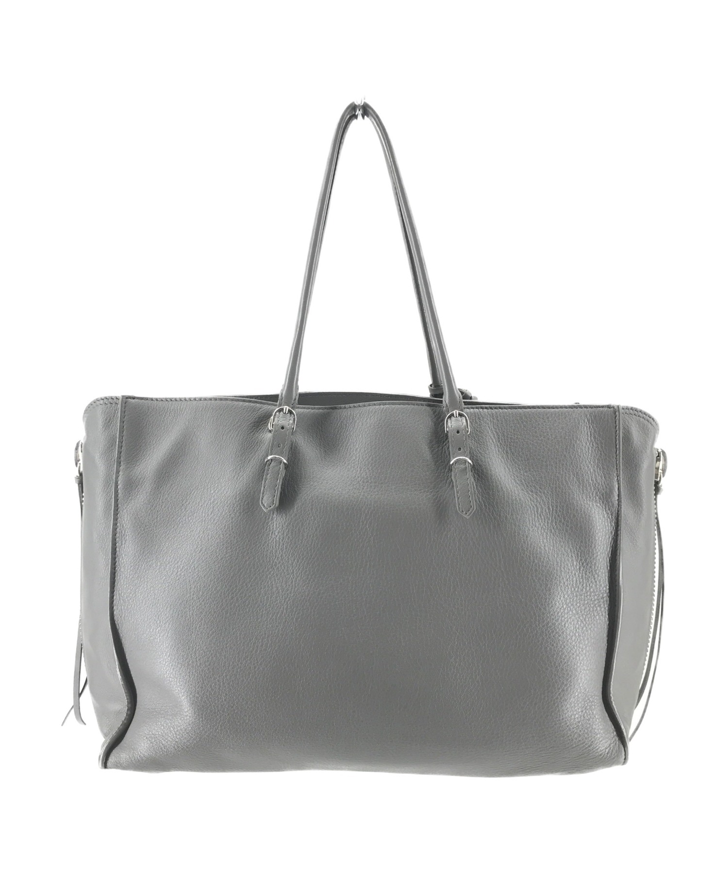 バレンシアガ BALENCIAGA ペーパー B4 トートバッグ グレー 中古・古着