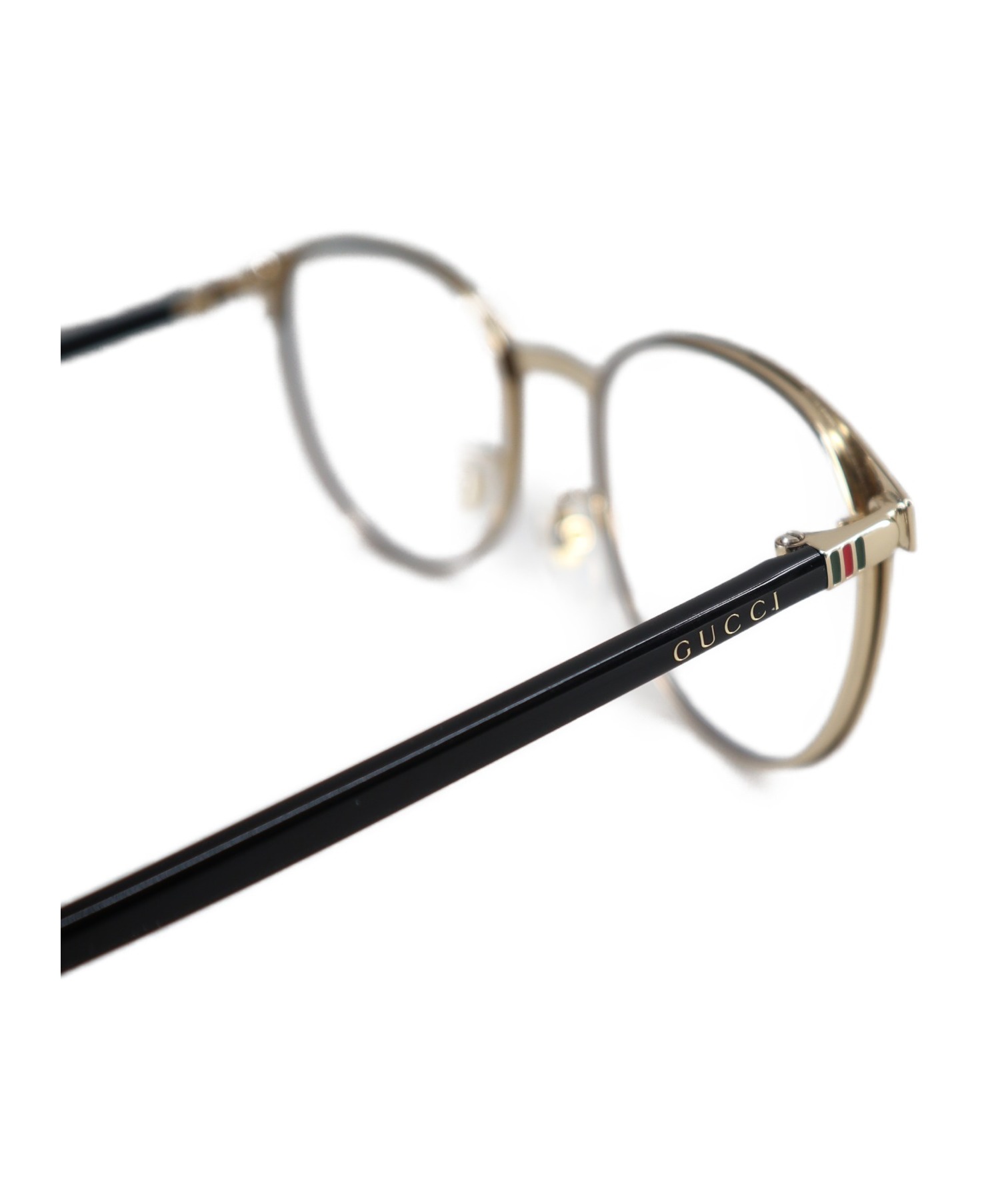 中古・古着通販】GUCCI (グッチ) ラウンド眼鏡フレーム ブラック 