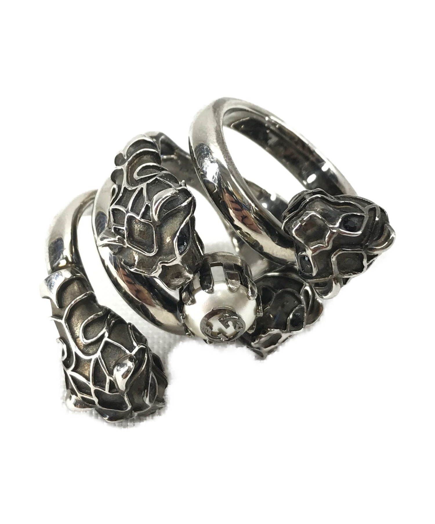 中古・古着通販】GUCCI (グッチ) タイガーヘッド付 ダブルラップ