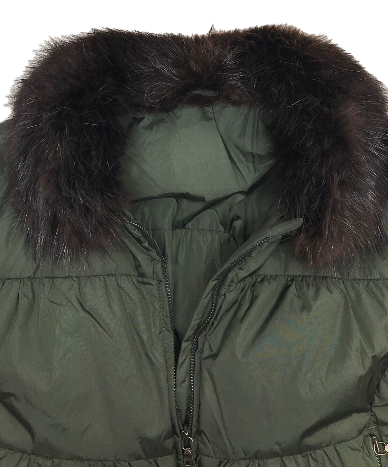 中古・古着通販】PRADA (プラダ) ショートダウンジャケット グリーン 