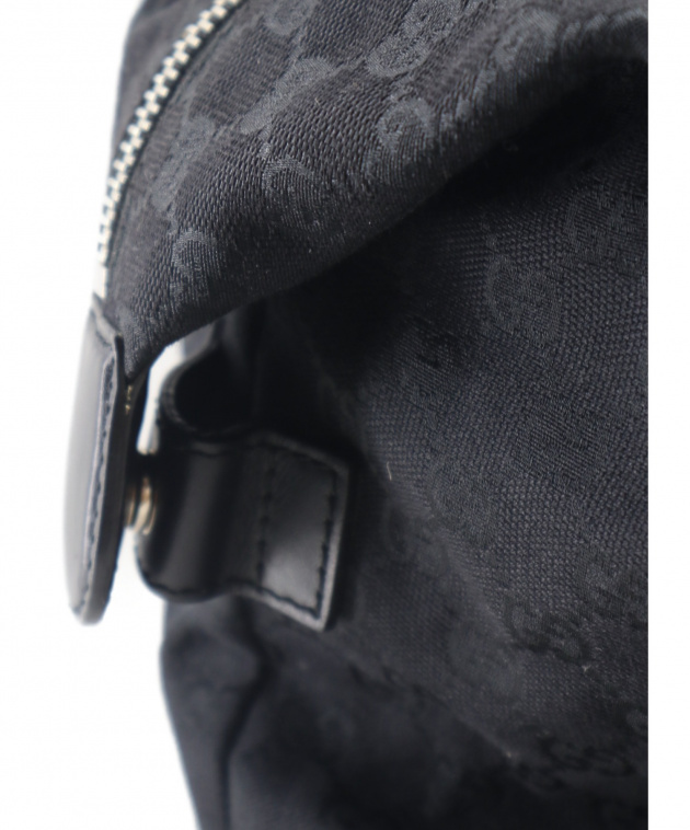 GUCCI GGキャンバス 520981 ボストンバッグ ブラック 中古・古着通販】GUCCI (グッチ) GGキャンバス ボストンバッグ
