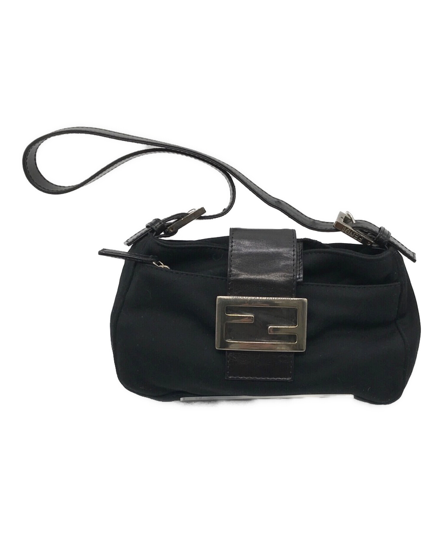 中古・古着通販】FENDI (フェンディ) ミニショルダーバッグ ブラック 