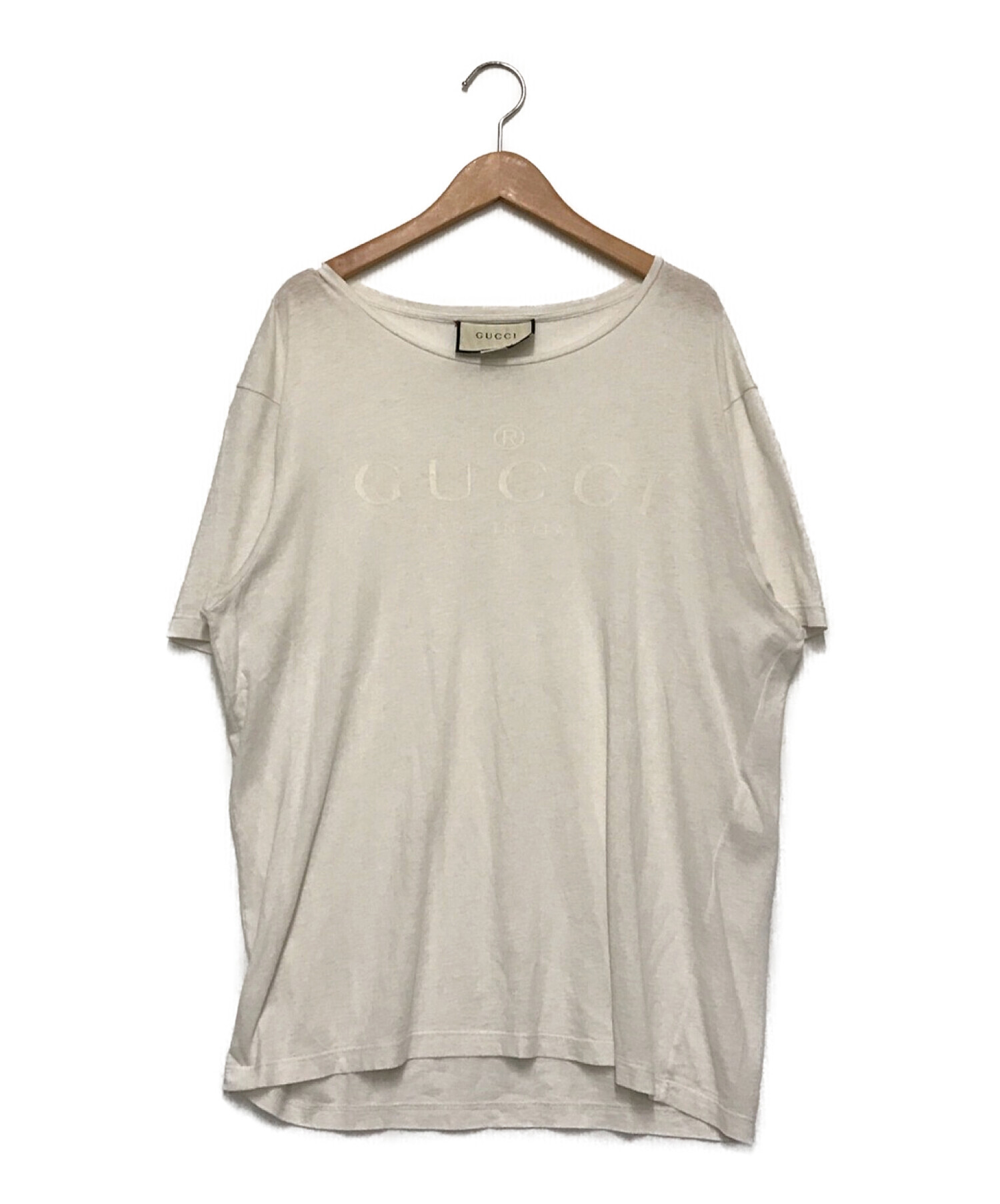 中古・古着通販】GUCCI (グッチ) プリントTシャツ ホワイト サイズ:XL 