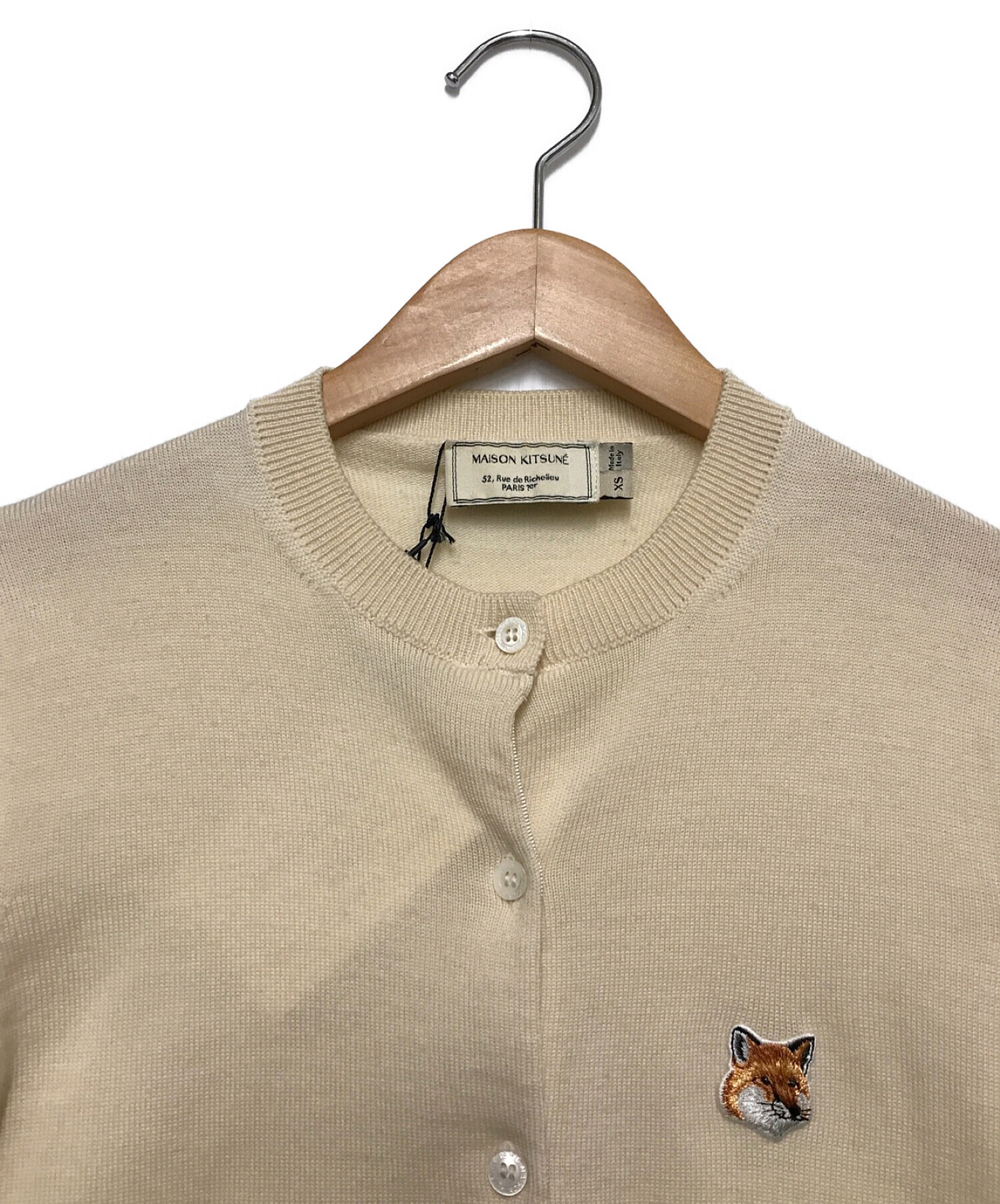 中古・古着通販】maison kitsune (メゾンキツネ) ウールカーディガン 