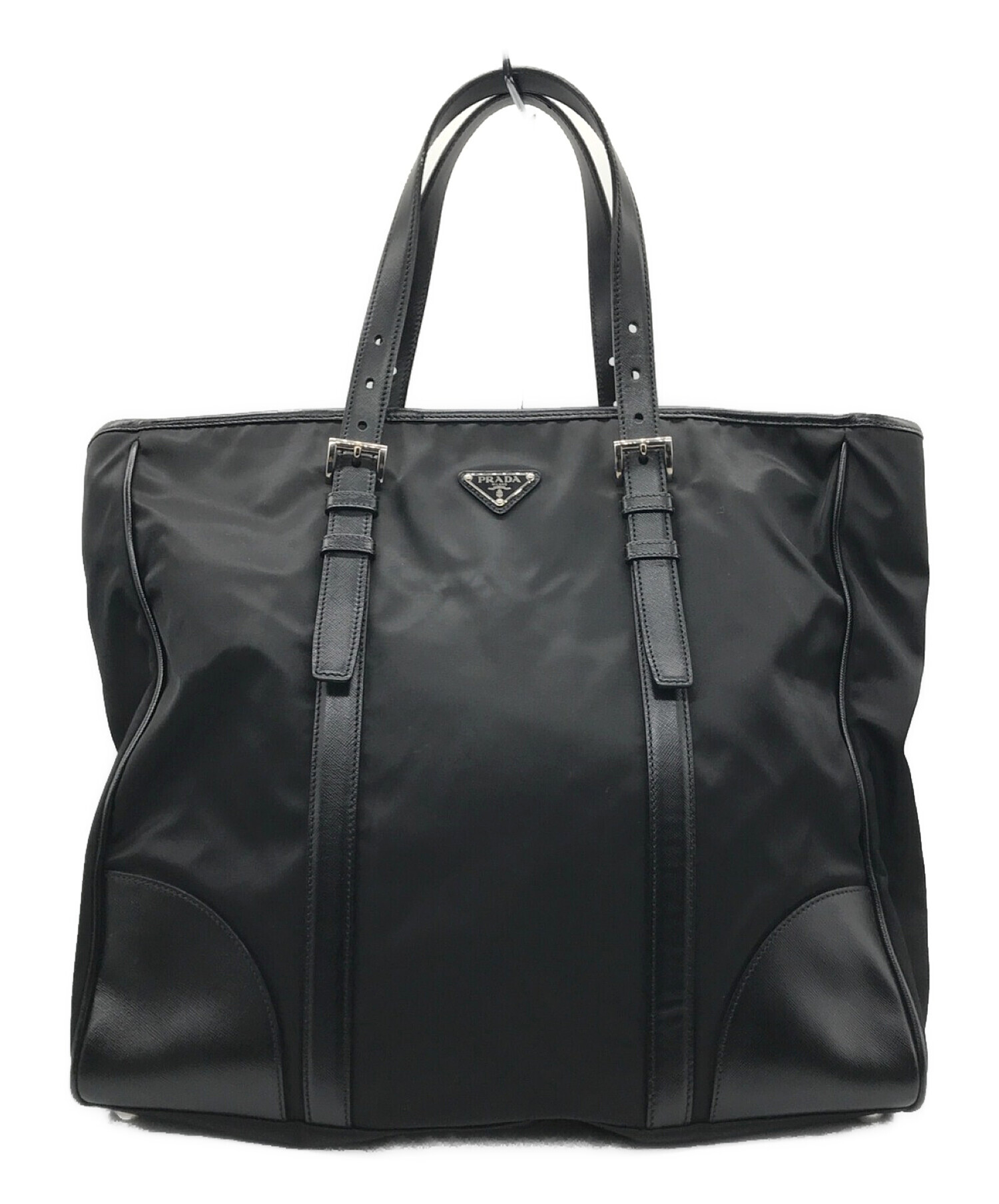 中古・古着通販】PRADA (プラダ) ナイロンレザーコンビトートバッグ