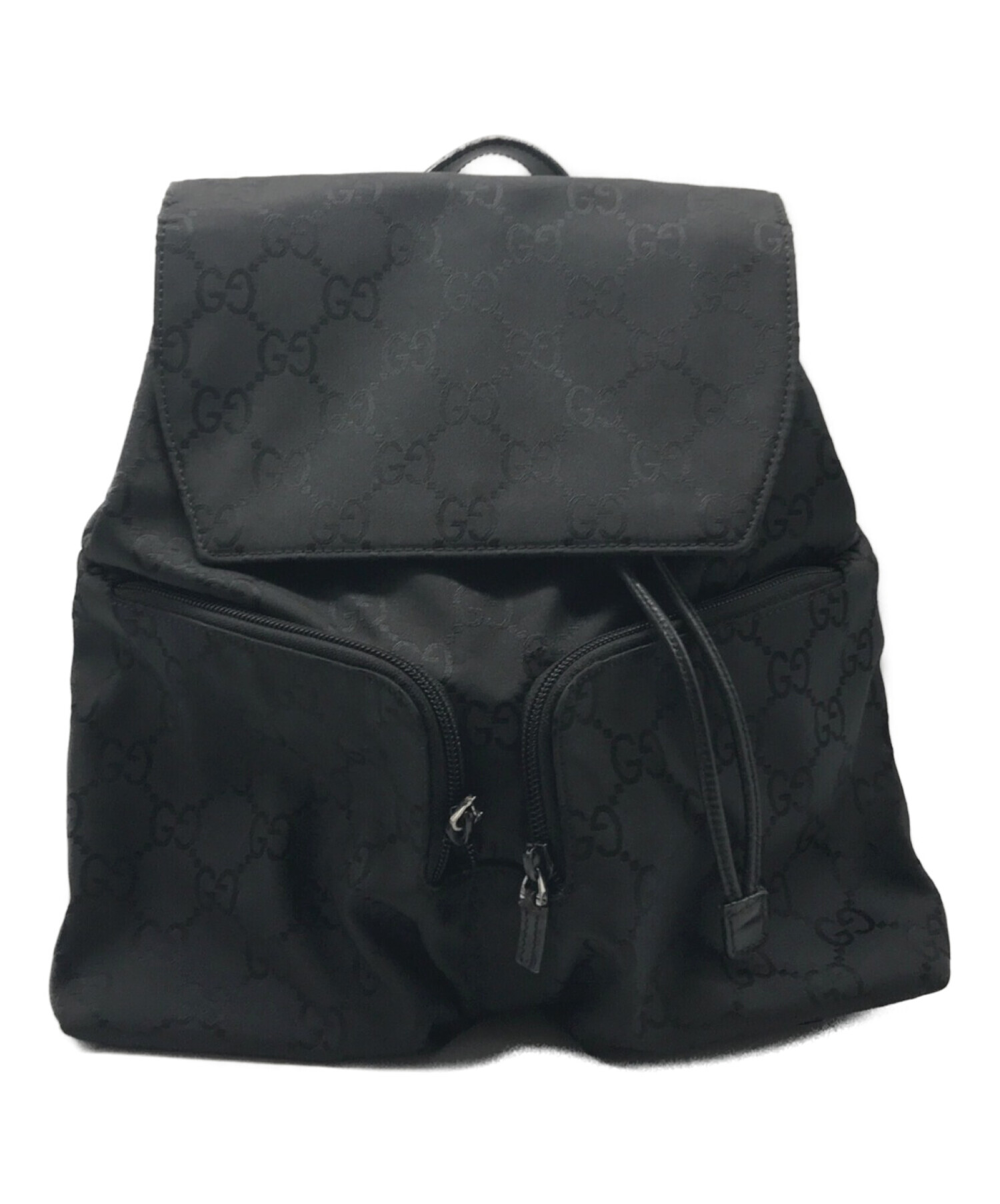 GUCCI/グッチ　GG柄 ナイロンバックパック 楽天市場】GUCCI グッチ リュックサックブラックGG柄ナイロン ロゴ