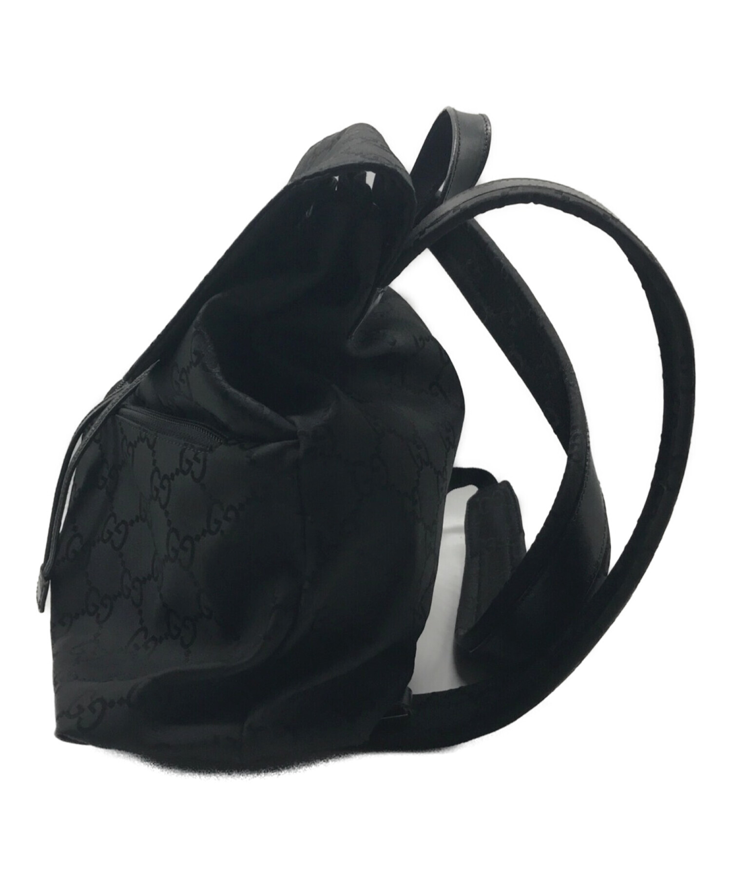 GUCCI/グッチ　GG柄 ナイロンバックパック 楽天市場】GUCCI グッチ リュックサックブラックGG柄ナイロン ロゴ