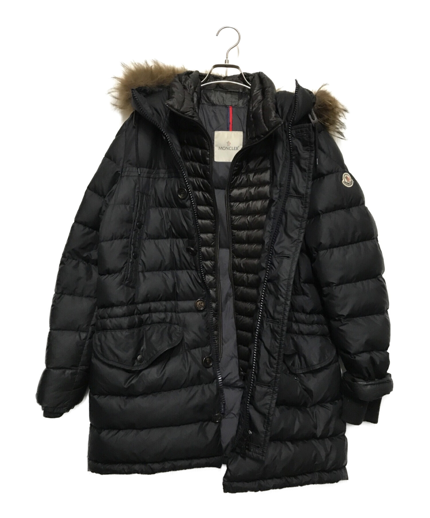 中古・古着通販】MONCLER (モンクレール) RHONE ダウンコート ネイビー