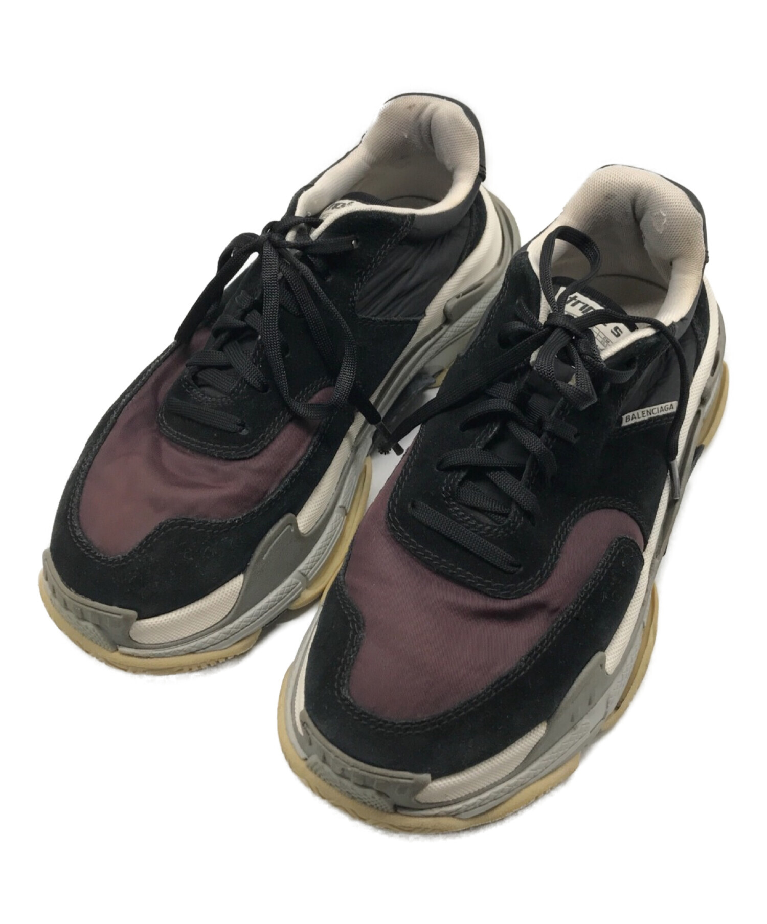 中古・古着通販】BALENCIAGA (バレンシアガ) TRIPLE S ブラウン サイズ 
