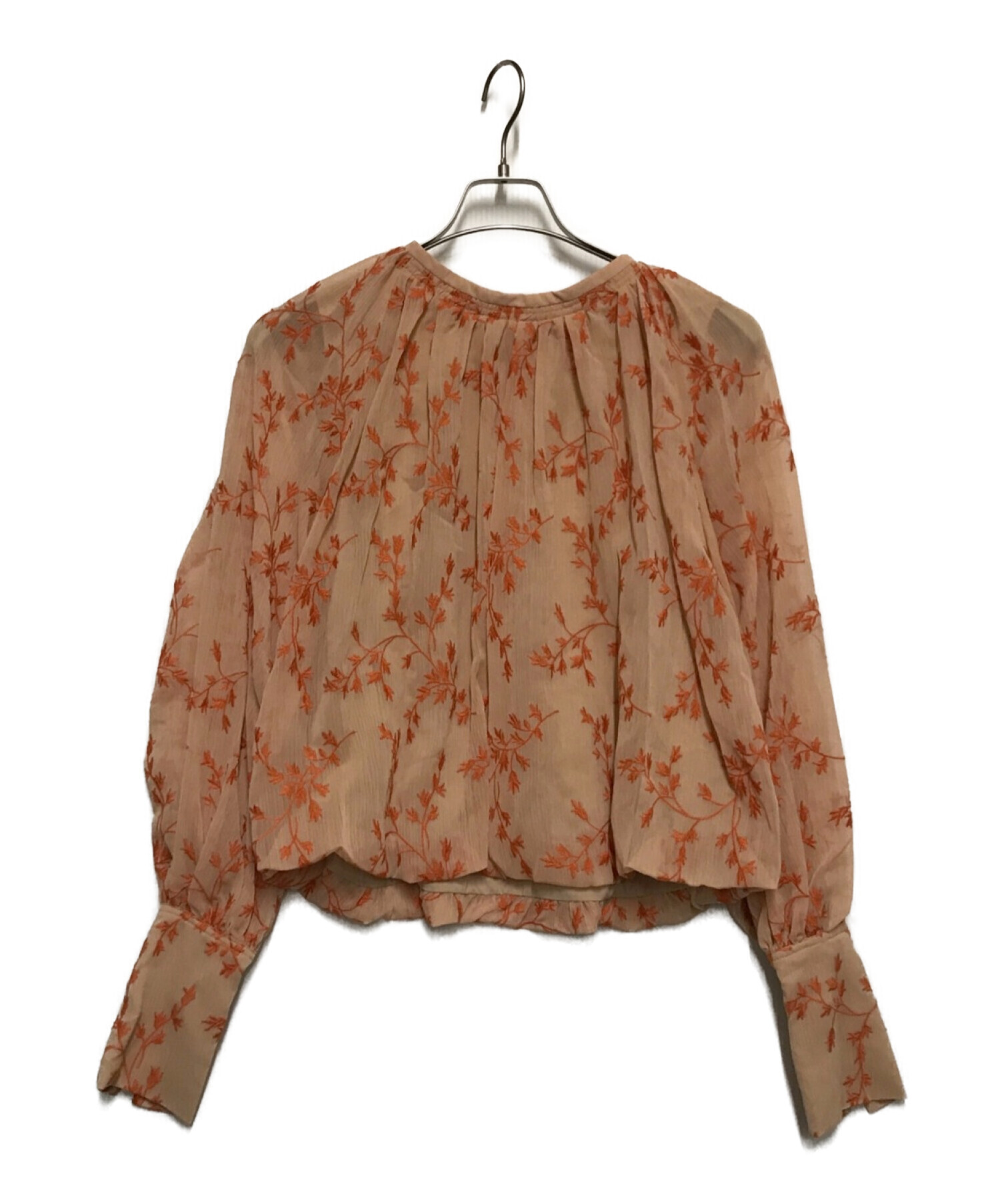 N様へ♥5/17 中古・古着通販】CLANE (クラネ) FLOWEREMBROIDERYBALLOON TOPS